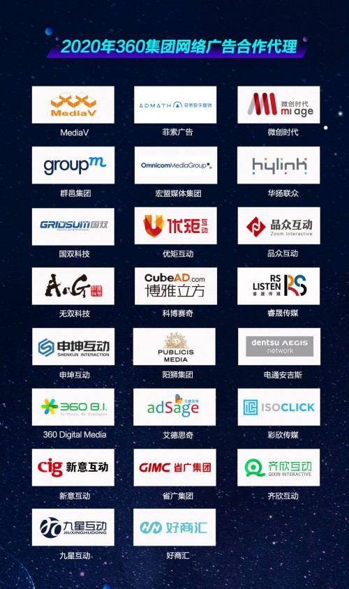 2020年360集团网络广告合作代理揭晓 多元化布局与数字营销新生态